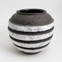 Brutalist Swiss ceramic vase by Heinrich Meister_1