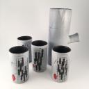 ceramic jug and 4 cups by Francois Caleca, vallauris_2