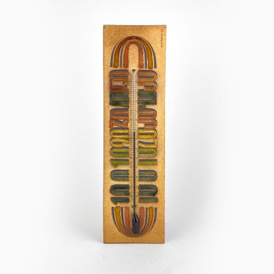 French ceramic thermometer by Roger Capron, Vallauris, France_0