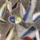 Large vintage wall ceramic plaque by Marcello Fantoni_7