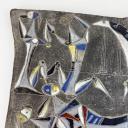 Large vintage wall ceramic plaque by Marcello Fantoni_3