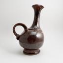 Signed swiss red / brown ceramic jug designed as a bird_2