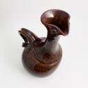 Signed swiss red / brown ceramic jug designed as a bird_6