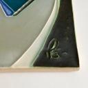 Vintage cubist tile by Schäffenacker, Germany_4