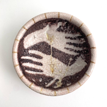 Vintage Guido Gambone Italian ceramic bowl