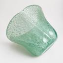 Art Deco green Daum vase with blown-in air bubbles_1