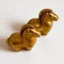 Two small glass horses by Gullaskruf, Sweden_1