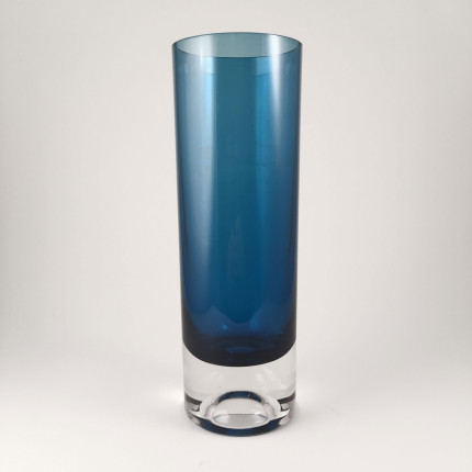 Kaj Franck blue vase for Nuutajarvi Notsjo, Finland