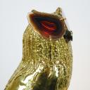 French owl brass and agate lamp by Henri Fernandez, circa 1970_6