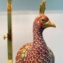 Pair of ceramic lamp pheasant Capodimonte SPR Italy_10