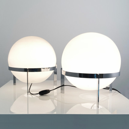Pair of lamp Luna by Alfred Habluetzel for Swisslamps