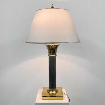 Vintage table lamp in the manner Willy Rizzo, Italy, circa 1970_0