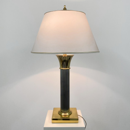 Vintage table lamp in the manner Willy Rizzo, Italy, circa 1970