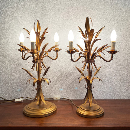 Vintage pair of lamps by hans Kögl, 1970s