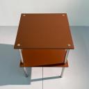 vintage tubular steel side table with metal shelf_7