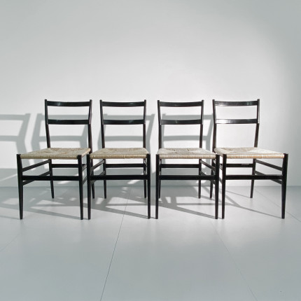4 leggera chairs by Gio Ponti for Cassina