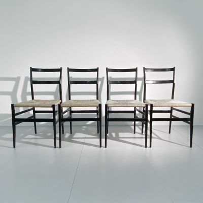 4 leggera chairs by Gio Ponti for Cassina_0