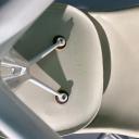 Five vintage fiberglass chairs design Charles Eames with Lafonda bases_6