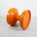 Vintage plastic orange stool Rochetto by Castiglioni for Kartell_7