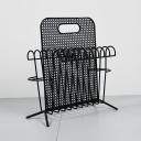 Black metal magazine rack by Mathieu Mategot_3