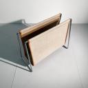Canvas and Steel Bachelor Magazine Rack by Verner Panton for Fritz Hansen_4