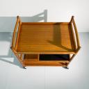 Teak tea trolley or bar cart by Johannes Andersen for Silkeborg_5