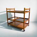 Teak tea trolley or bar cart by Johannes Andersen for Silkeborg_9