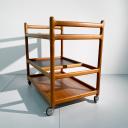 Teak tea trolley or bar cart by Johannes Andersen for Silkeborg_3