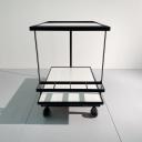 Vintage black and white Swiss bar cart_4