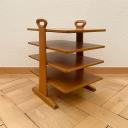 Vintage Swiss wood newspaper rack_4