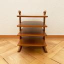 Vintage Swiss wood newspaper rack_2