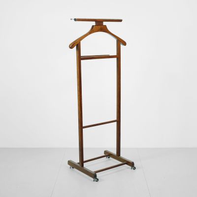 Vintage wooden valet stand Reguitti Italy 60s_0