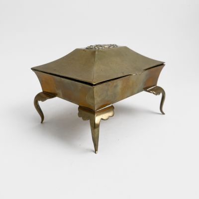 Early brass box by the Hagenauer werkstätten, Vienna_0