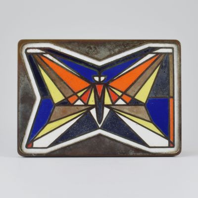 Enamel butterfly door handel_0