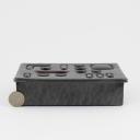 French brutalist tin and colored glass box, Jacques Avoinet, circa 60-70_5