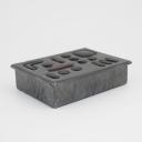 French brutalist tin and colored glass box, Jacques Avoinet, circa 60-70_6