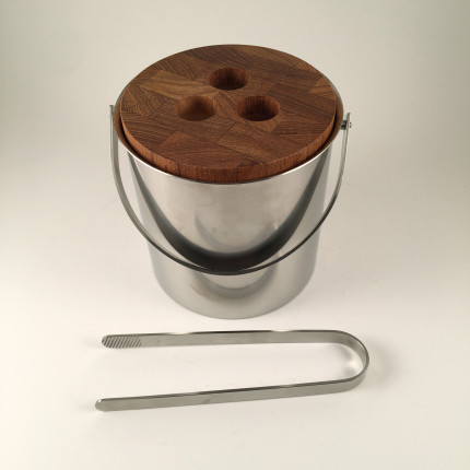 Ice bucket with tongs Arne Jacobsen for Stelton