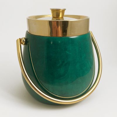 Italian designer ice bucket Aldo Tura Milano_0