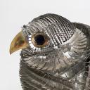 Large Alexander Blazquez Mexican modern metal brutalist bird sculpture_8