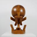 Large vintage wooden sculpture by swiss artist André Condé_8