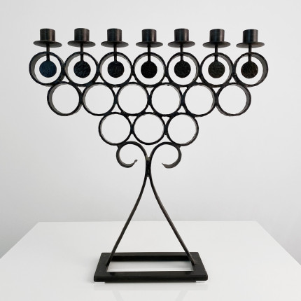 Large wrought iron candleholder Boda Smide, Bertil Vallien