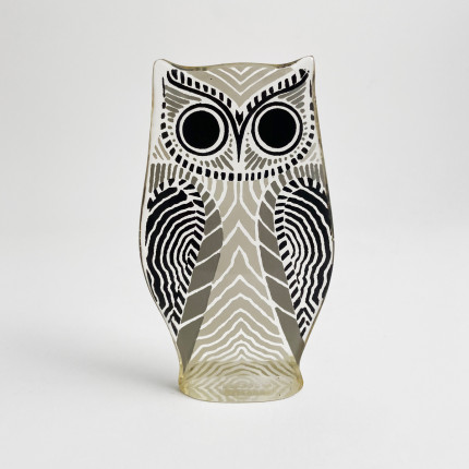 Lucite vintage owl sculpture by Abraham Palatnik