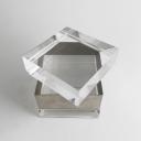 Metal and lucite box by Gabriella Crespi 70s, Italy_9