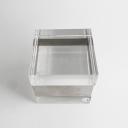 Metal and lucite box by Gabriella Crespi 70s, Italy_1