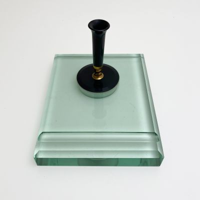 Murano glass desk pen holder in the style of Fontana Arte, 1950s_0