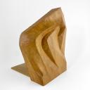 Pair of rare large wooden anthroposophical bookends_5