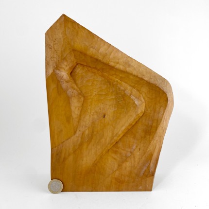 Pair of rare large wooden anthroposophical bookends