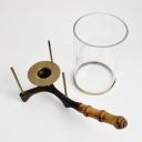 Brass and bamboo windlight candleholder by Carl Auböck, Wien_6