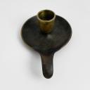 Vintage black patinated brass candleholder by Karl Hagenauer, Wien_1