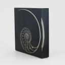 Vintage object with a nautilus resin inclusion, french, circa 1970_2